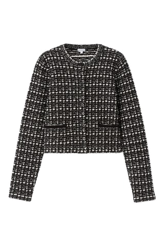 Giacca in tweed - Nero