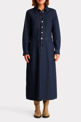 Abito lungo in jeans - Navy