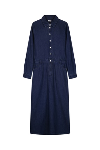 Abito lungo in jeans - Navy