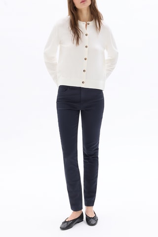 Pantalon slim - Bleu marine 