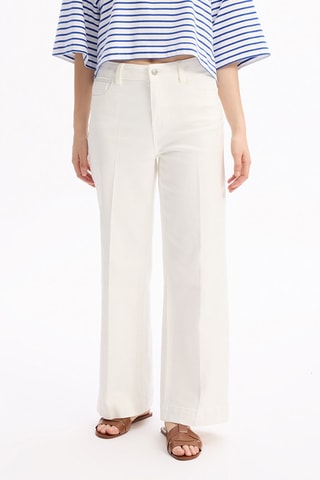 Pantalon large - Blanc