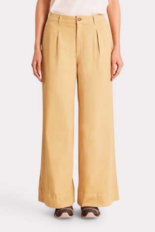 Pantalon large - Beige