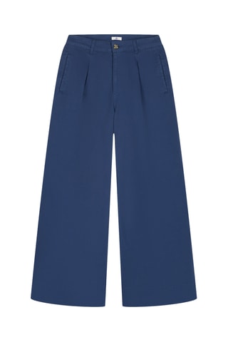 Pantalon large - Bleu marine