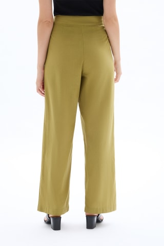 Pantalon large - Vert olive