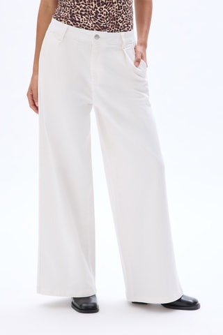 Jean large - Blanc