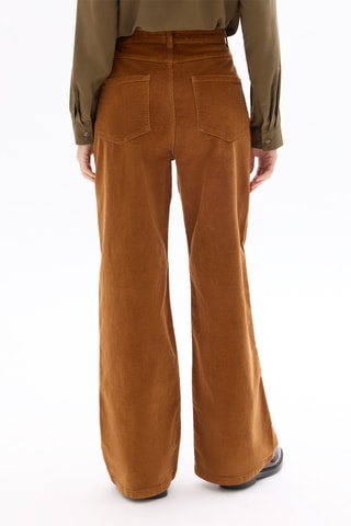 Pantalon large en velours - Camel