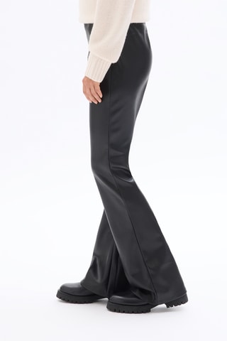 Pantalon flare taille haute - Noir