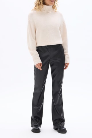 Pantalon flare taille haute - Noir