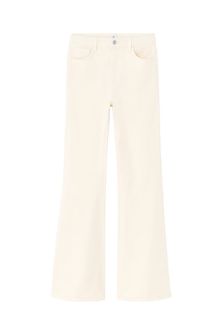 Pantalon flare taille haute - Ivoire