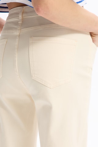 Pantalon flare taille haute - Ivoire