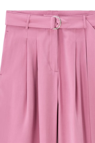 Pantalon large taille haute - Rose