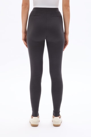 Pantalon slim taille haute - Anthracite