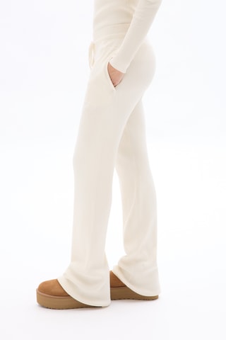 Pantalon droit taille haute - Ecru