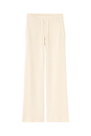 Pantalon droit taille haute - Ecru