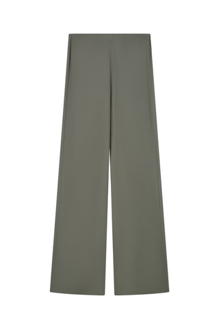 Pantalon large taille haute - Vert olive