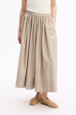 Jupe midi - Beige