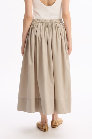 Jupe midi - Beige