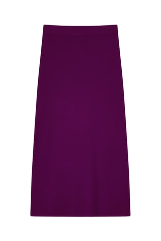 Jupe midi taille haute - Violet