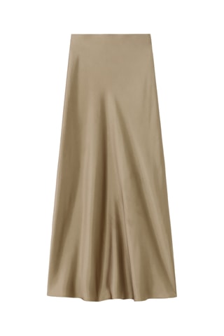 Jupe longue taille haute - Kaki