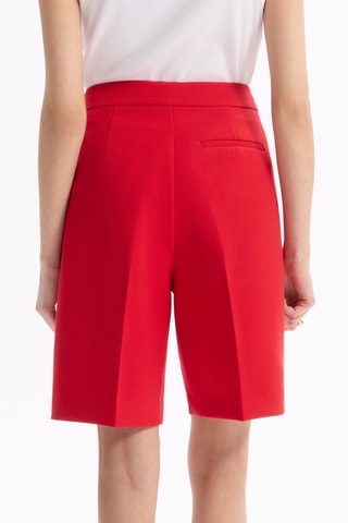 Bermuda droit - Rouge