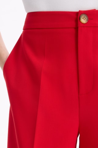 Bermuda droit - Rouge
