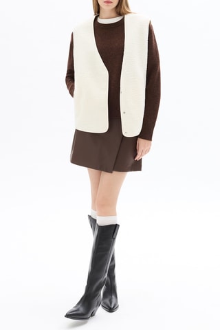 Veste sans manches - Ecru