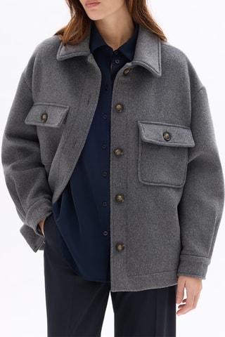 Veste en laine - Gris chiné