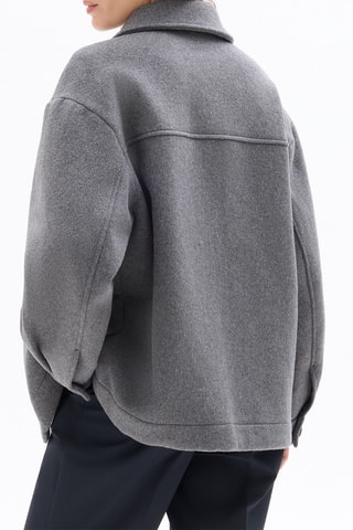 Veste en laine - Gris chiné