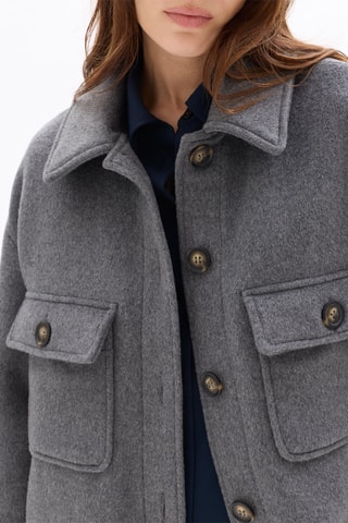Veste en laine - Gris chiné
