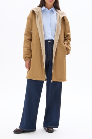 Parka à capuche - Camel