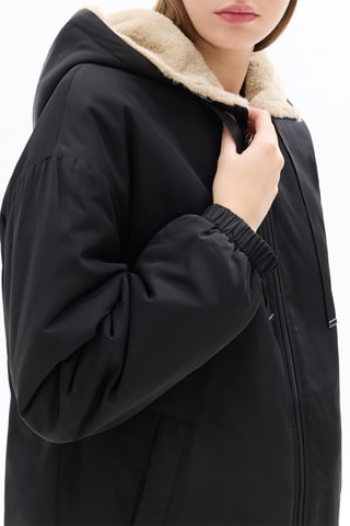 Parka à capuche - Noir