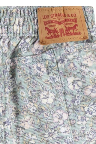 Pantalon wide legs - Blanc, bleu et vert