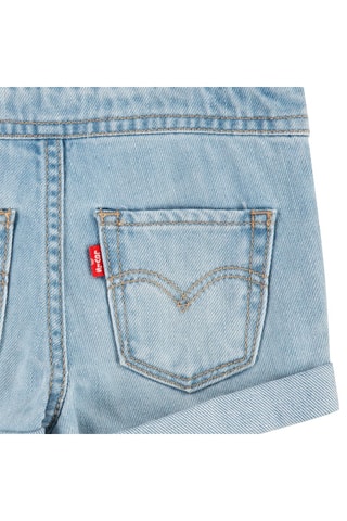 Salopette-short en jean - Bleu