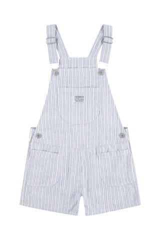 Salopette-short en lin - Blanc