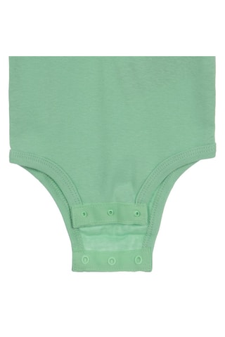 2 bodys - Blanc, bleu et vert