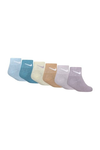 6 paires de chaussettes Lurex - Violet et camel - Nike