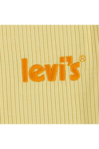 T-shirt côtelé - Jaune