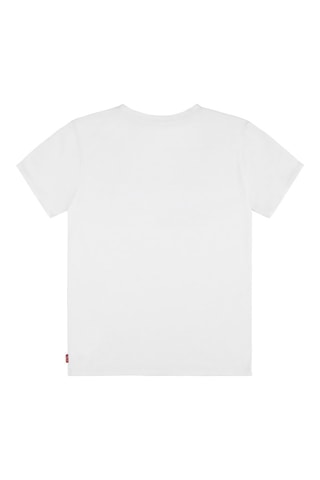 T-shirt en coton biologique - Blanc, rouge et bleu