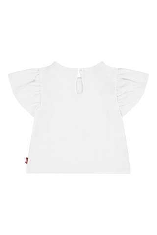 T-shirt - Blanc, beige, rouge et bleu