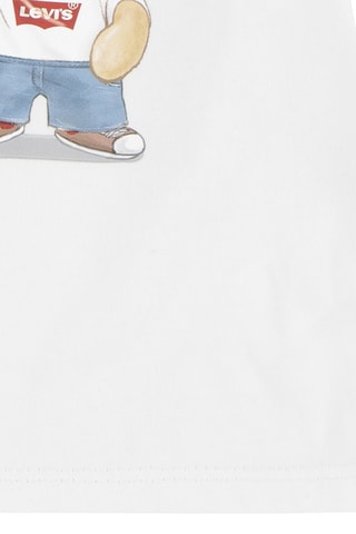 T-shirt - Blanc, beige, rouge et bleu