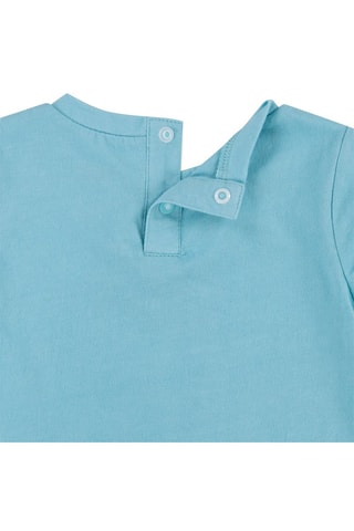 T-shirt - Bleu, orange et rose