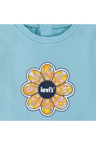 T-shirt - Bleu, orange et rose