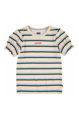 T-shirt côtelé - Beige