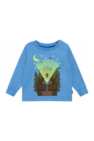 T-shirt en coton biologique - Bleu