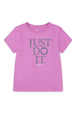 T-shirt Swoosh - Nike - Rose et gris