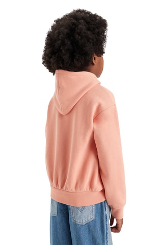 Sweat à capuche en coton biologique - Rose