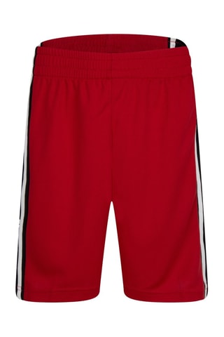 Short de basketball - Blanc, noir et rouge