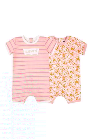 2 combinaisons - Blanc, vert, orange et rose