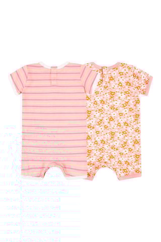 2 combinaisons - Blanc, vert, orange et rose