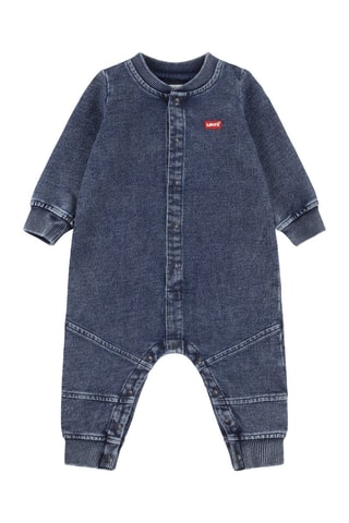 Combinaison en jean - Rouge et bleu